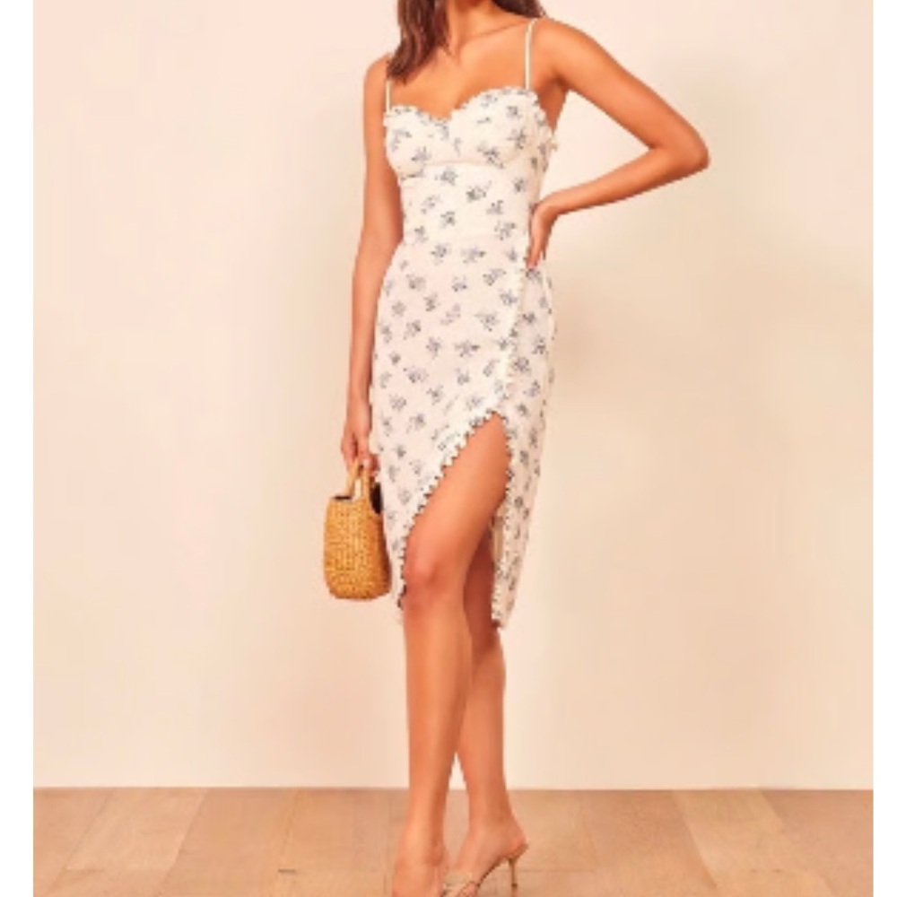 White floral dress